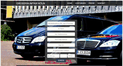 Desktop Screenshot of grossraumtaxi-koeln.de