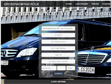 Tablet Screenshot of grossraumtaxi-koeln.de